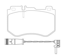 NIBK PN0584W Front Pads For Mercedes-Benz