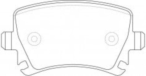 NIBK PN0349 Rear Pads For Audi Skoda Volkswagen
