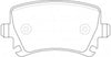 NIBK PN0349 Rear Pads For Audi Skoda Volkswagen NIBK PN0349 Rear Pads For Audi Skoda Volkswagen