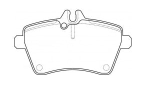 NIBK PN0489 Front Pads For Mercedes-Benz