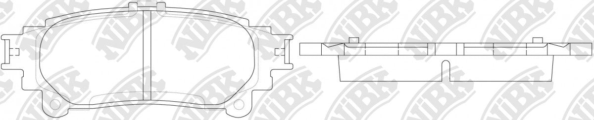 NIBK PN1846 Rear Pads For Lexus Toyota Daihatsu