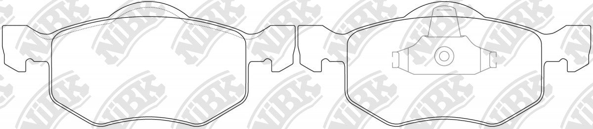 NIBK PN5805 Front Pads For Ford Mazda