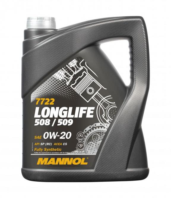 MANNOL 7722 5L Longlife 508/509 0W-20 C5 DPF