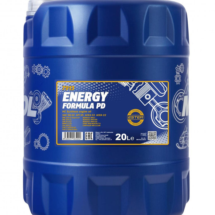 MANNOL 7913 20L Energy Formula 5W-40 JAP EUR DPF