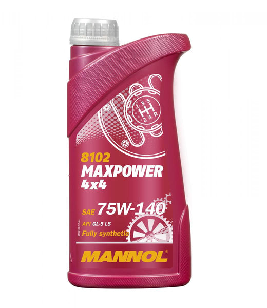 MANNOL 8102 1L Maxpower 4x4 75W-140 API GL-5 LS