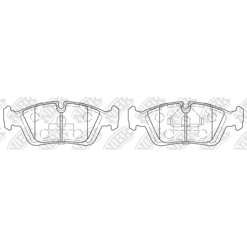 NIBK PN0010 Front Pads For BMW