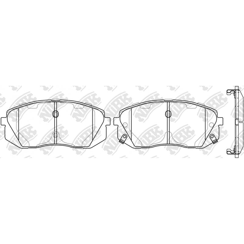 NIBK PN0052 Front Pads For Hyundai Kia
