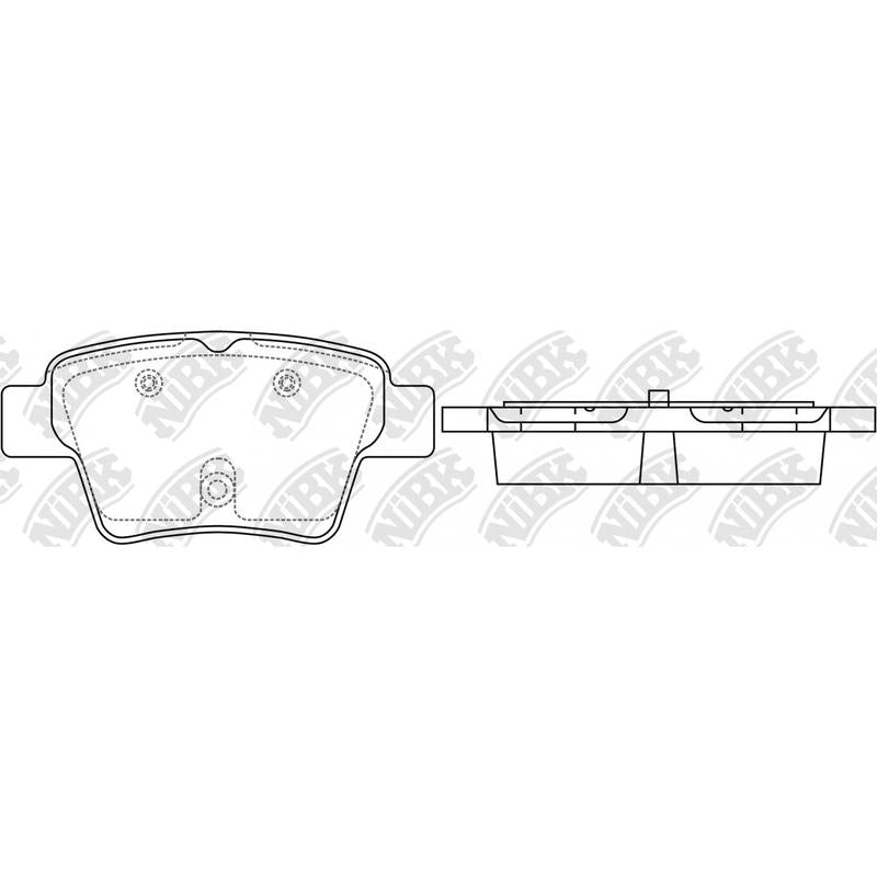 NIBK PN0069 Rear Pads For Citroen Geely Peugeot