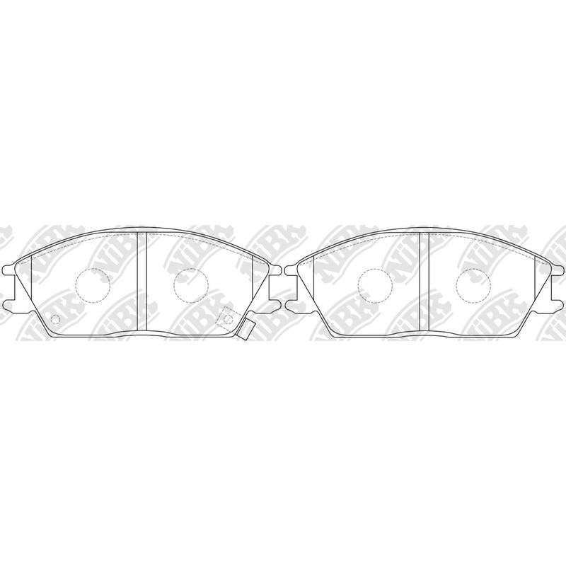 NIBK PN0091 Front Pads For Hyundai