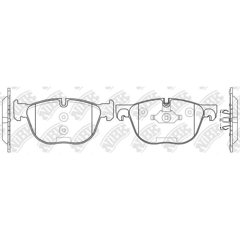 NIBK PN0094 Front Pads For BMW