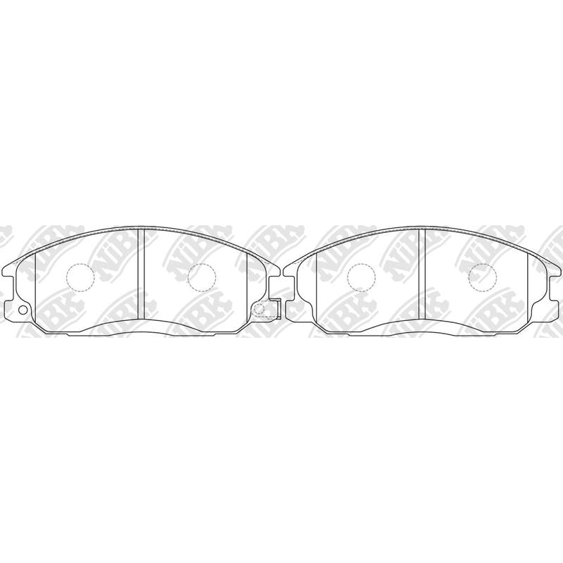 NIBK PN0103 Front Pads For Daewoo Hyundai Ssangyong