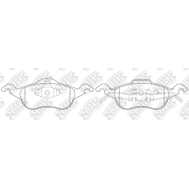NIBK PN0119 Front Pads For Ford Focus