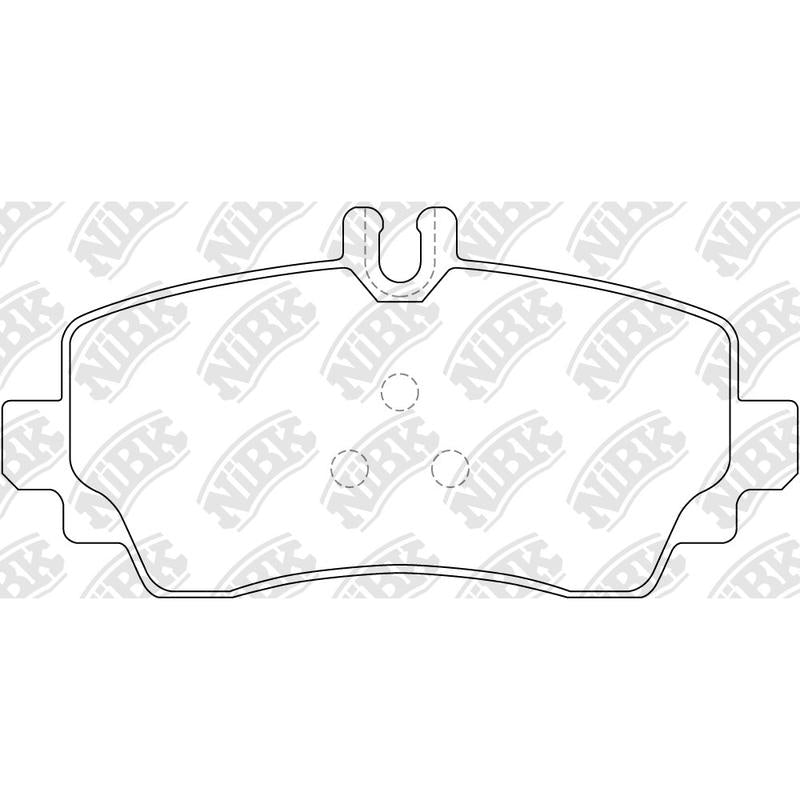 NIBK PN0124 Front Pads For Mercedes-Benz