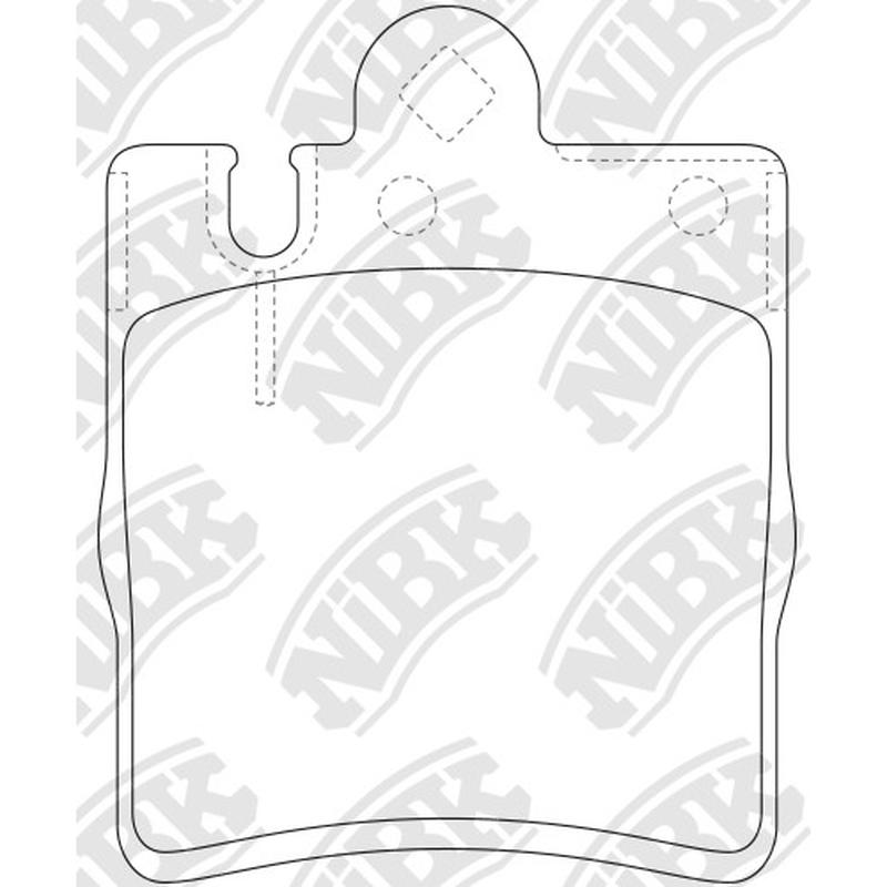 NIBK PN0126 Rear Pads For Mercedes-Benz