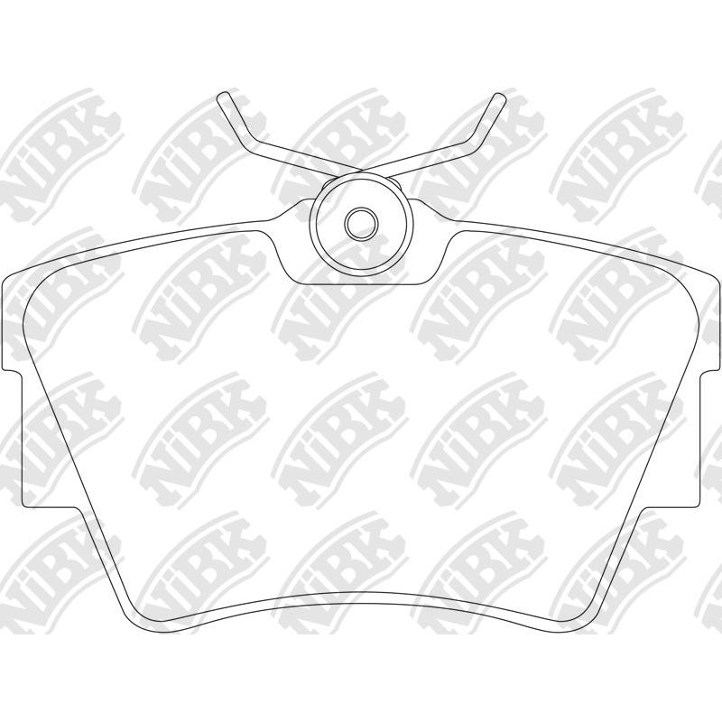 NIBK PN0147 Rear Pads For Fiat Mitsubishi Nissan Opel Renault