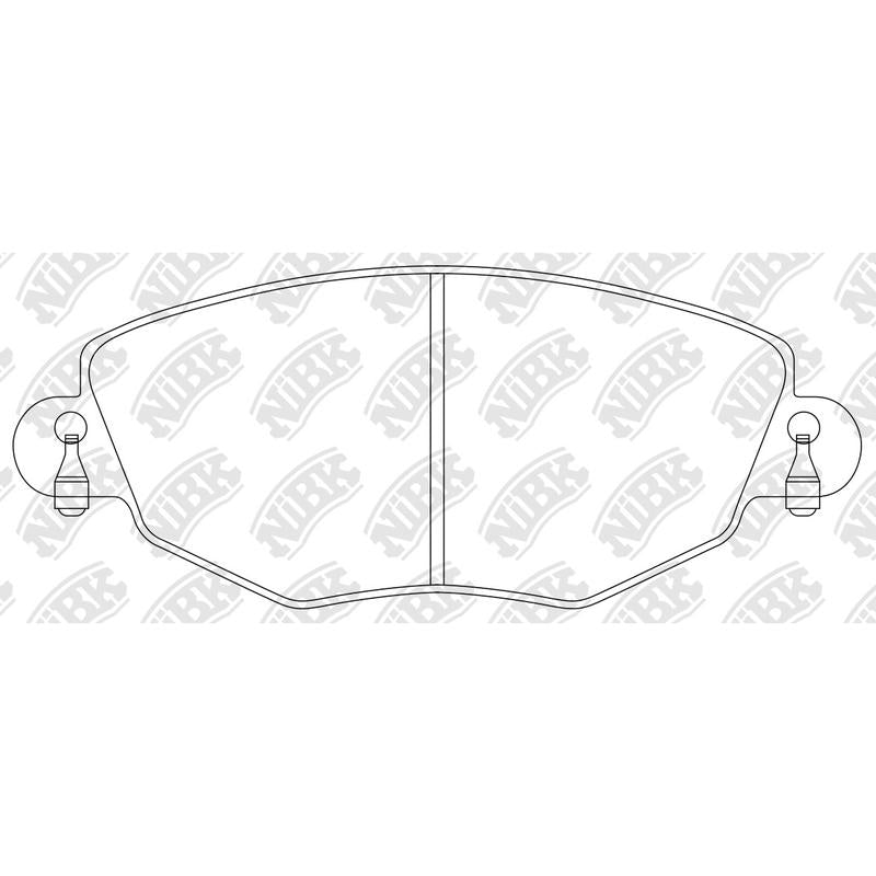 NIBK PN0159 Front Pads For Ford Jaguar Luxgen