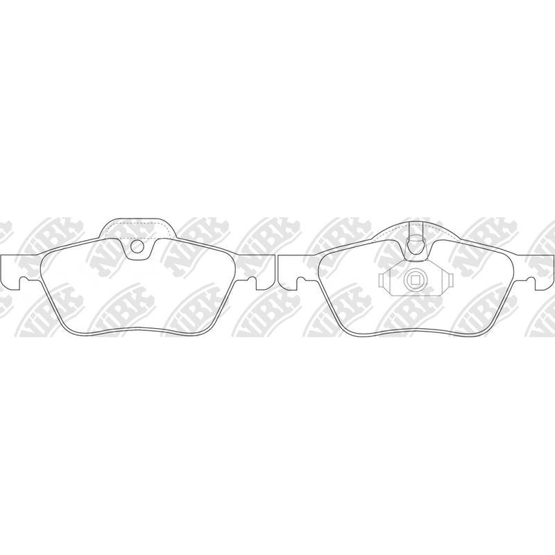NIBK PN0186 Front Pads For Mini Cooper One