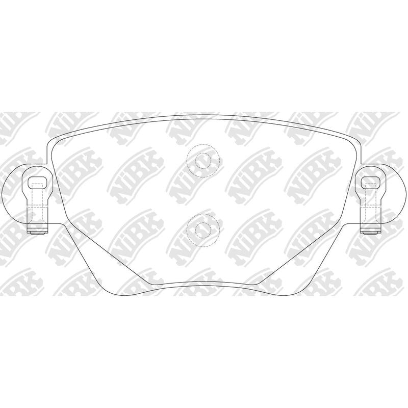 NIBK PN0194 Rear Pads For Ford Jaguar Luxgen Renault
