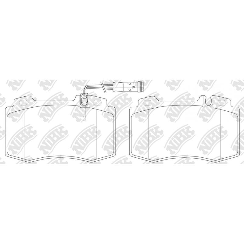 NIBK PN0196W Front Pads For Mercedes-Bnez