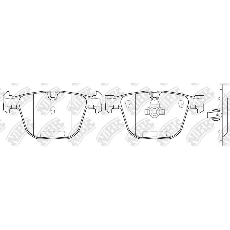 NIBK PN0326 Rear Pads For Bentley BMW Rolls-Royce