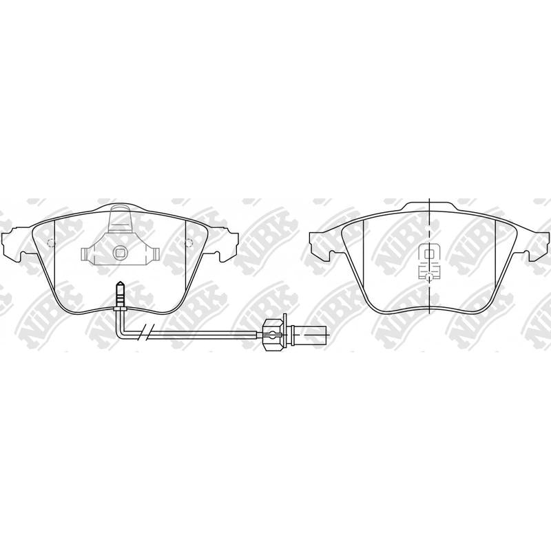 NIBK PN0335W Front Pads For Audi A6