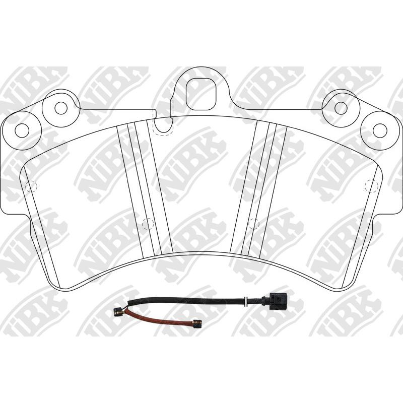 NIBK PN0346W Front Pads For Audi Porsche Volkswagen