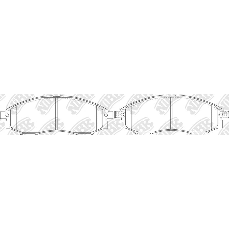 NIBK PN0372 Front Pads For Baic Nissan