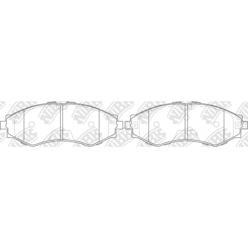 NIBK PN0374 Front Pads For Chevrolet Daewoo Holden Suzuki