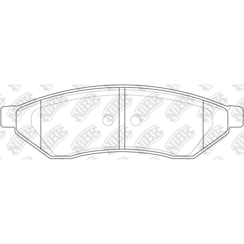 NIBK PN0375 Rear Pads For Chevrolet Daewoo