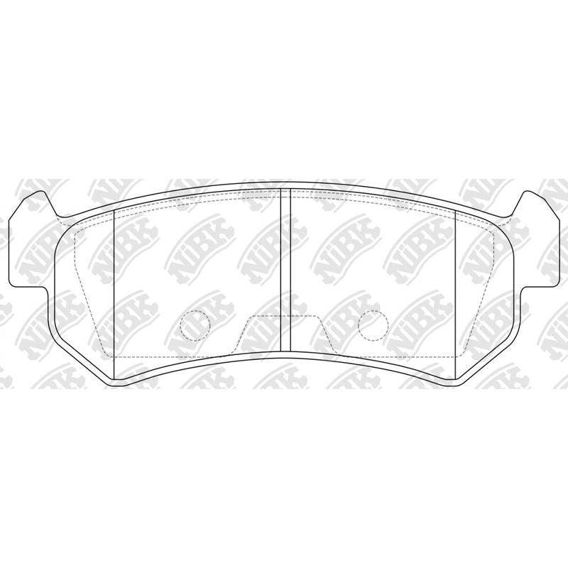NIBK PN0376 Rear Pads For Chevrolet Daewoo Holden Suzuki