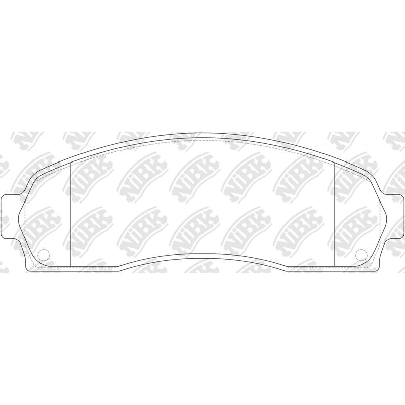 NIBK PN0378 Front Pads For Chevrolet Ford Mazda Pontiac