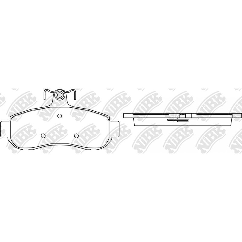NIBK PN0383 Front Pads For Mitsubishi Magna