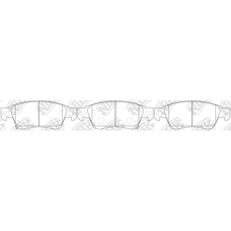 NIBK PN0388 Front Pads For Infiniti