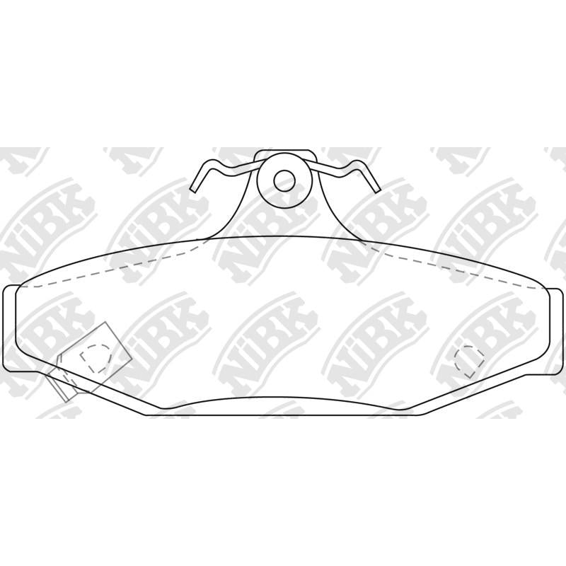 NIBK PN0420 Rear Pads For Daewoo Ford Holden Ssangyong
