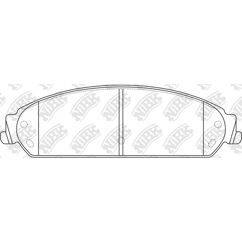NIBK PN0421 Front Pads For Chrysler Dodge
