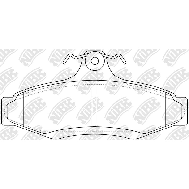 NIBK PN0424 Rear Pads For Daewoo Mitsubishi