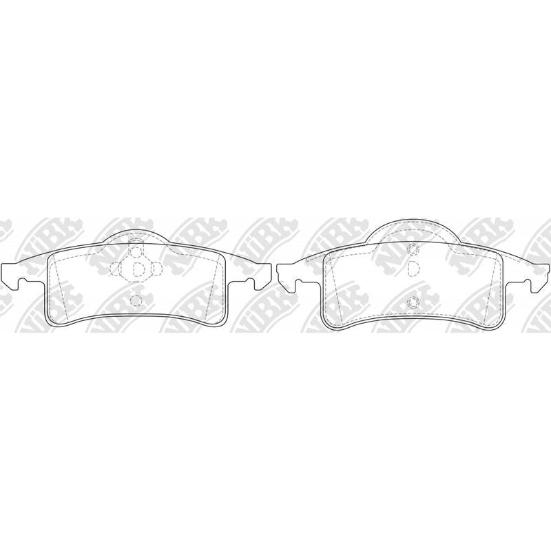 NIBK PN0425 Rear Pads For Jeep