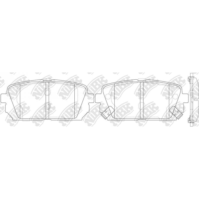 NIBK PN0426 Rear Pads For Hyundai Kia