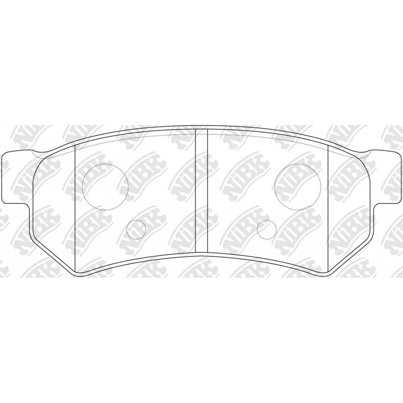 NIBK PN0442 Rear Pads For Chevrolet Daewoo Suzuki