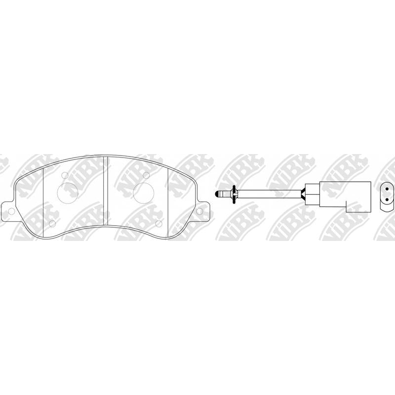 NIBK PN0444W Front Pads For BYD Ford Volkswagen