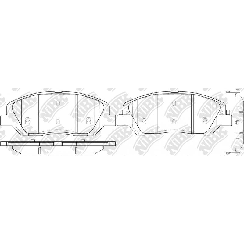 NIBK PN0446 Front Pads For Hyundai Kia Ssangyong