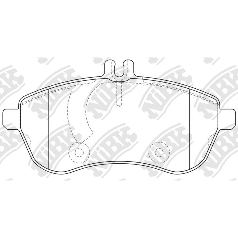 NIBK PN0452W Front Pads For Mercedes-Benz