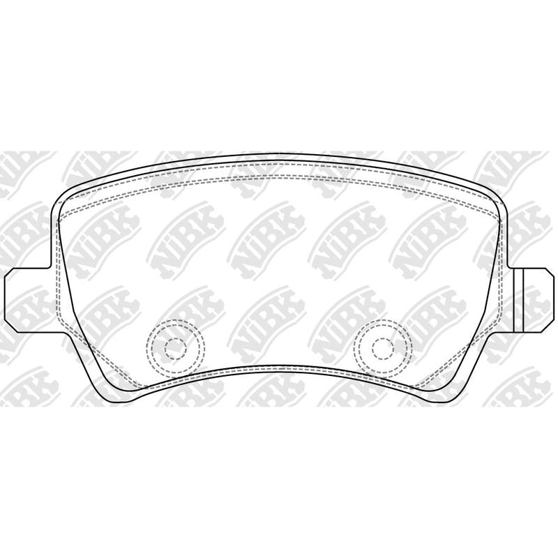 NIBK PN0463 Rear Pads For Ford Land Rover Volvo