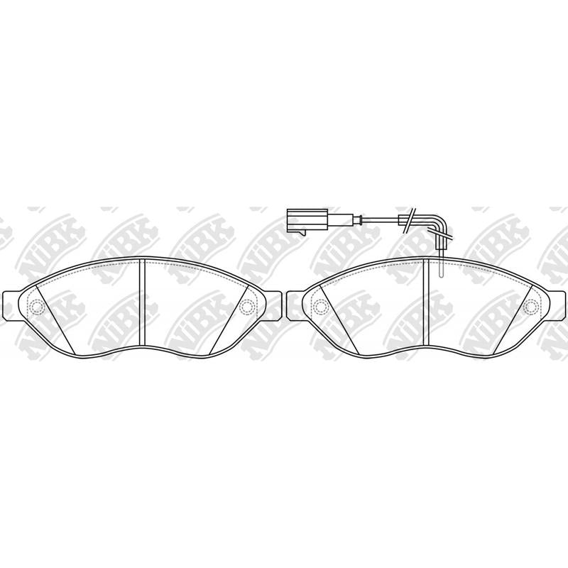 NIBK PN0474W Front Pads For Citroen Flat Peugeot