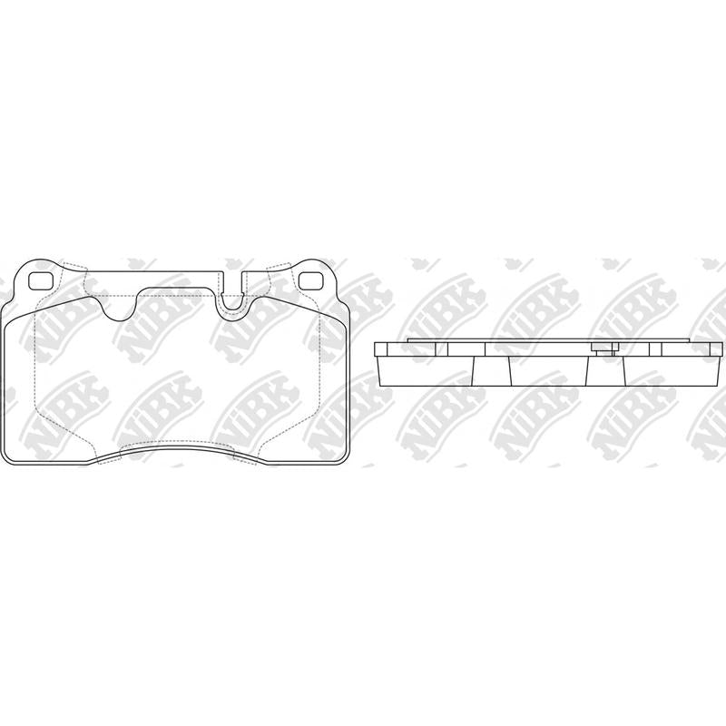 NIBK PN0486 Front Pads For Audi Seat Volkswagen