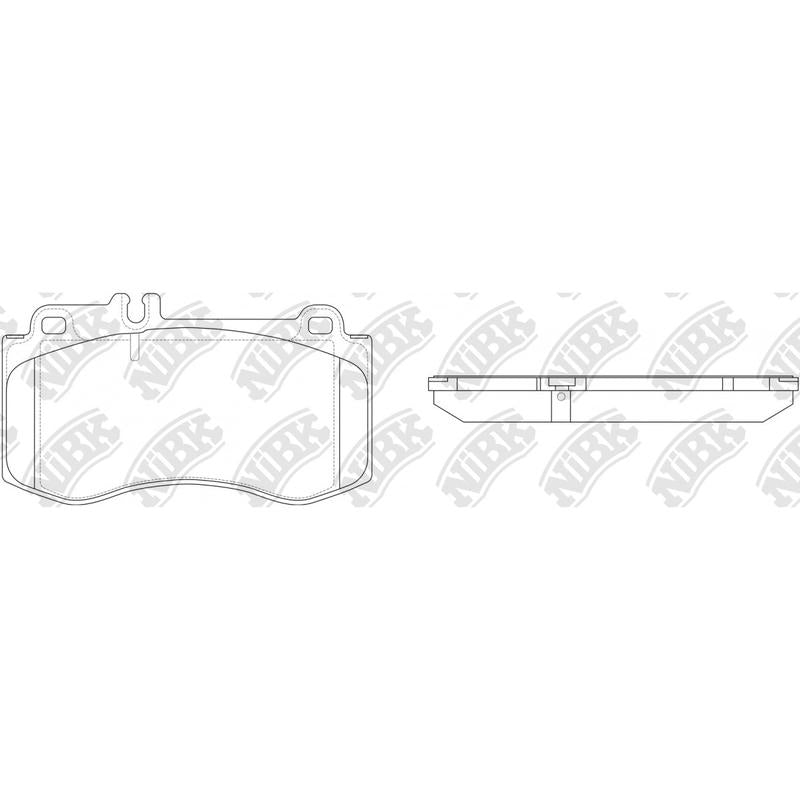 NIBK PN0491 Front Pads For Mercedes-Benz