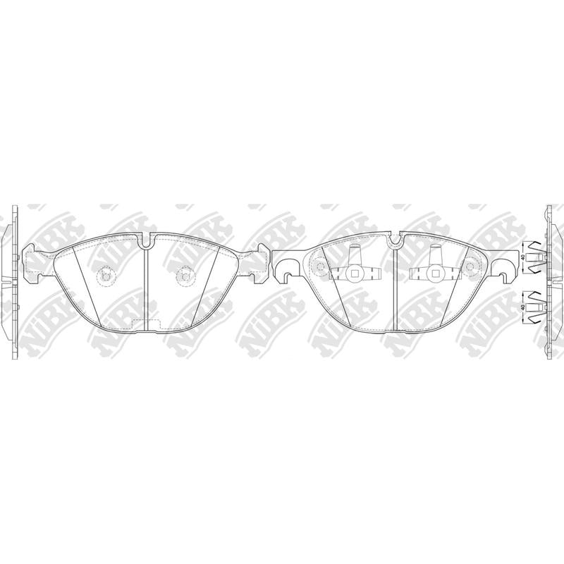 NIBK PN0493 Front Pads For BMW X5 X6