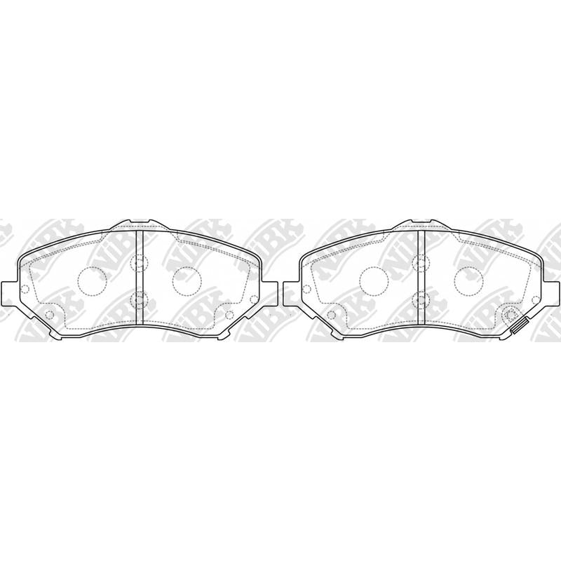 NIBK PN0496 Front Pads For Chrysler Dodge Fiat Jeep Volkswagen