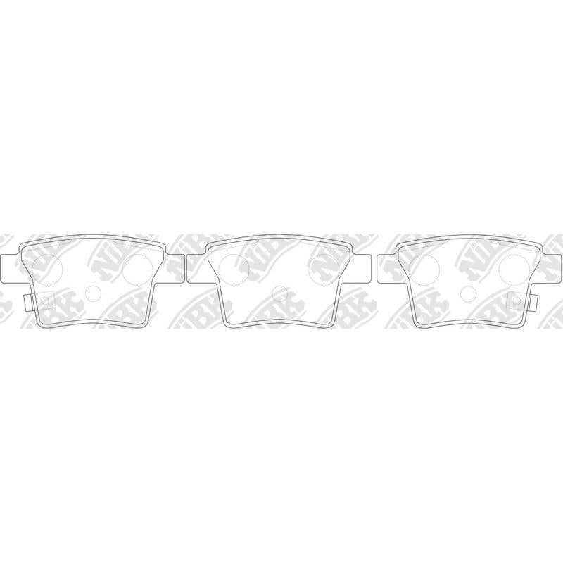 NIBK PN0501 Rear Pads For BYD Citroen Ford Geely Jaguar