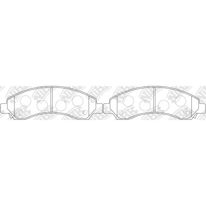 NIBK PN0502 Front Pads For Great Wall Motors